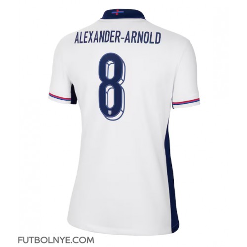 Camiseta Inglaterra Alexander-Arnold #8 Primera Equipación para mujer Eurocopa 2024 manga corta